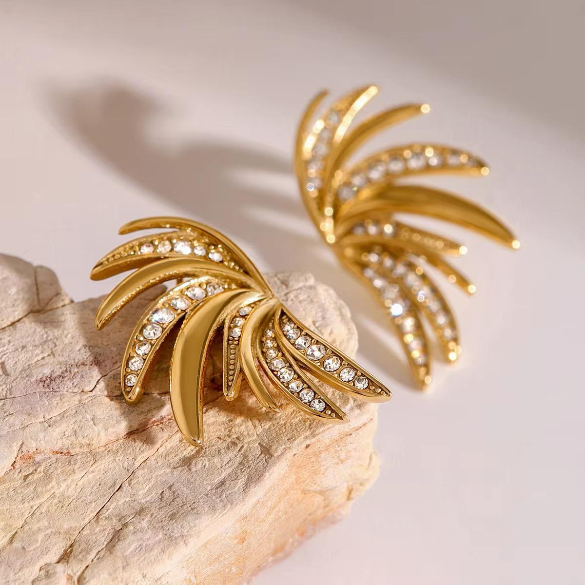Luxe 18k Gold Studs