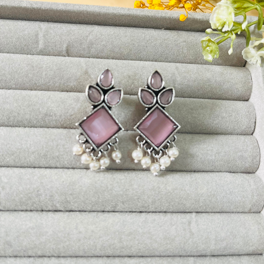 Pink Studs Earring