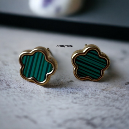 Trendy Flower Stud Earrings