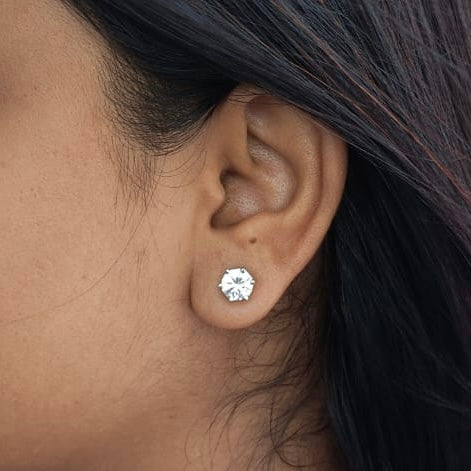 2 in 1 Diamond Studs Earrings