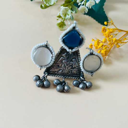 Oxidised Adjustable Finger Ring