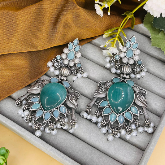 Premium Quality Silver Brass Earrings