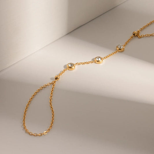 Diamond Bezel Hand Chain