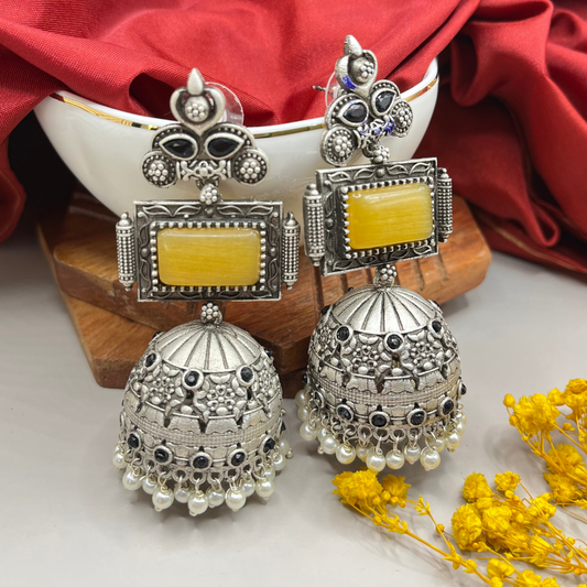 Alia Bhatt Inspired Silver Jhumka
