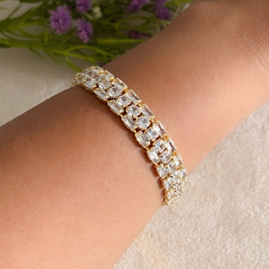Tennis 3 Line Chain Bracelet