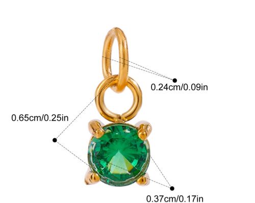 Mint Green Stone Charm Only