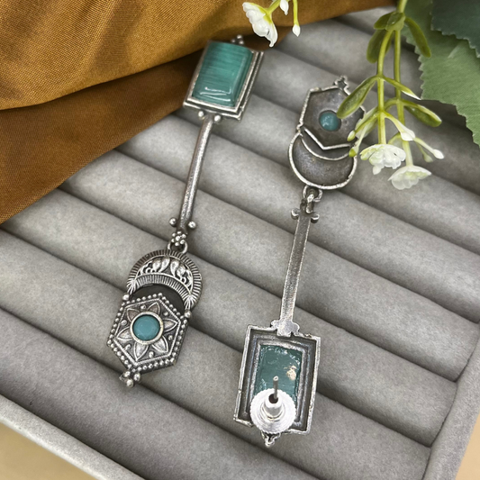 Aqua Blue Drop Earrings