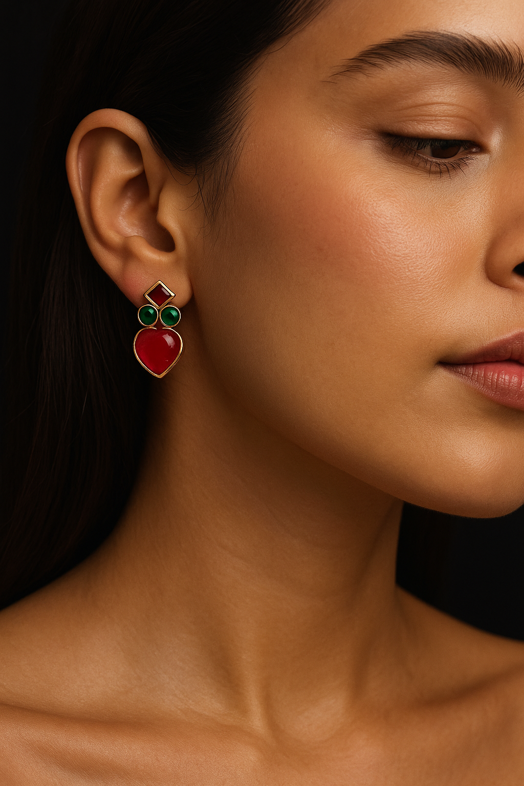 Chain Choker Necklace Set