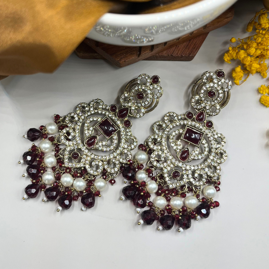 Gold-Toned Designer Earrings