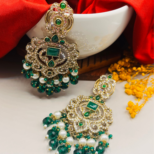 Gold-Toned Designer Earrings