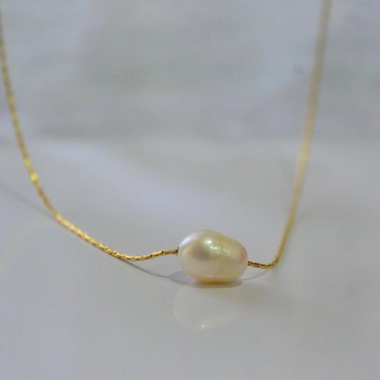 Fresh Water Pearl Chain Necklace