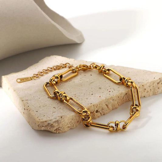 18k Gold Chain Bracelet