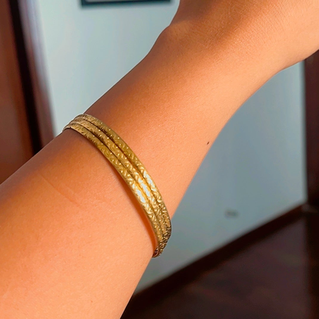 Set of 3 Gold Bangles