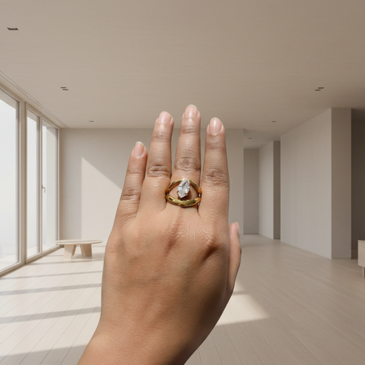 Diamond Gold Plated Ring