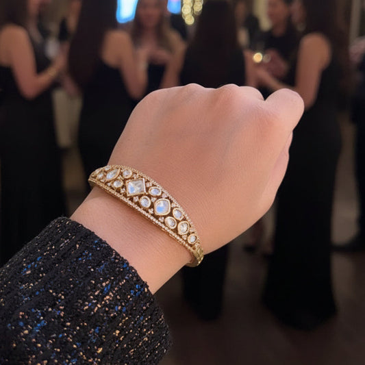 Moissanite AD Studded Bracelet