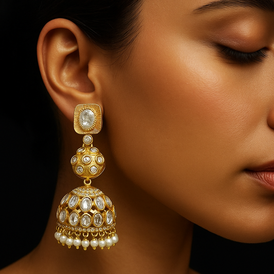 Kundan Jhumkas Earring
