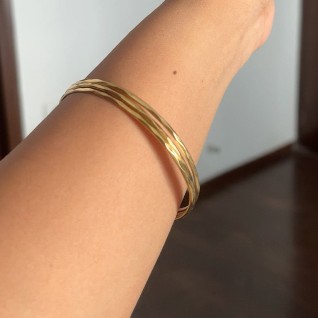 Set of 3 Gold Bangles