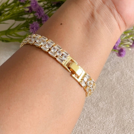 Tennis 3 Line Chain Bracelet