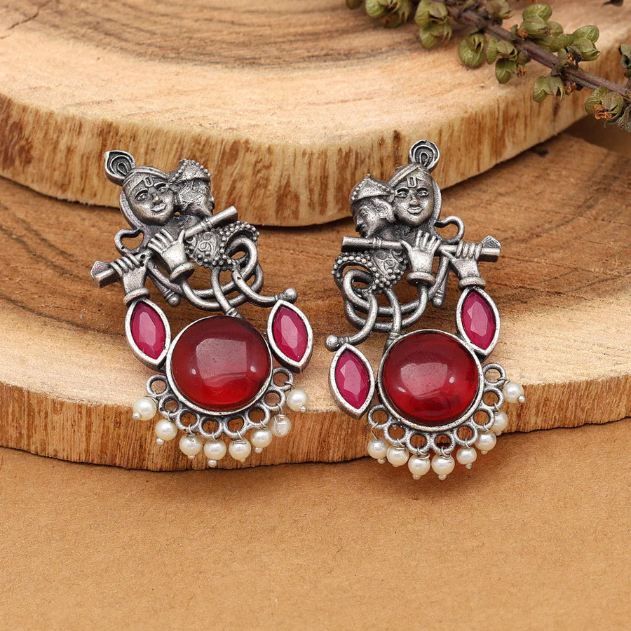 Lord Radha Krishna Earrings