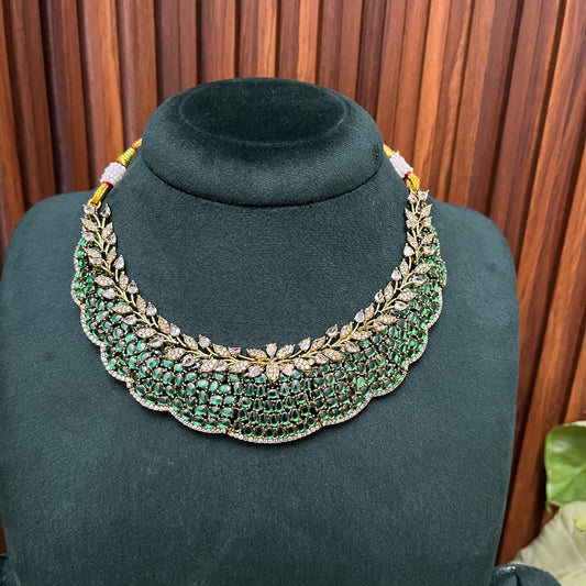 Green Celeb Inspired Necklace Set
