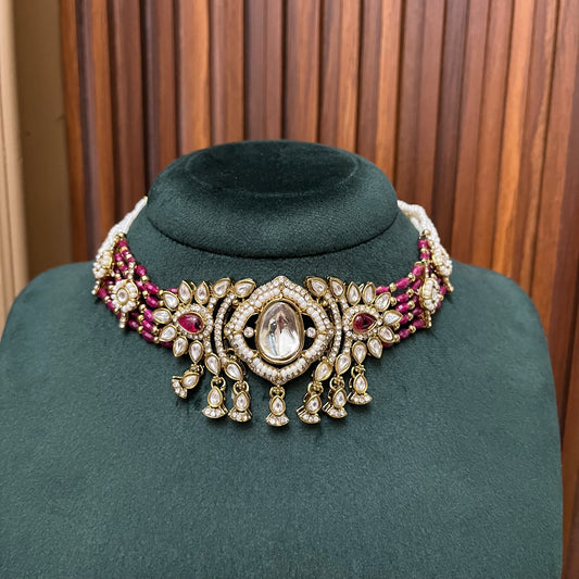 Kundan Choker Necklace Set
