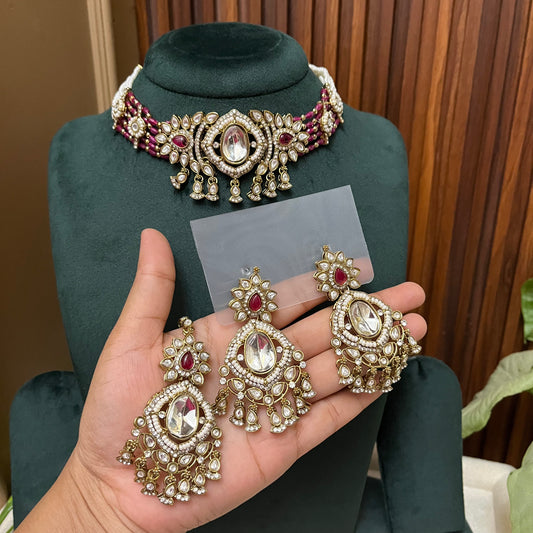 Kundan Choker Necklace Set