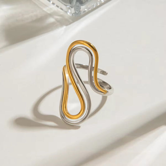 Dual Tone Finger Ring