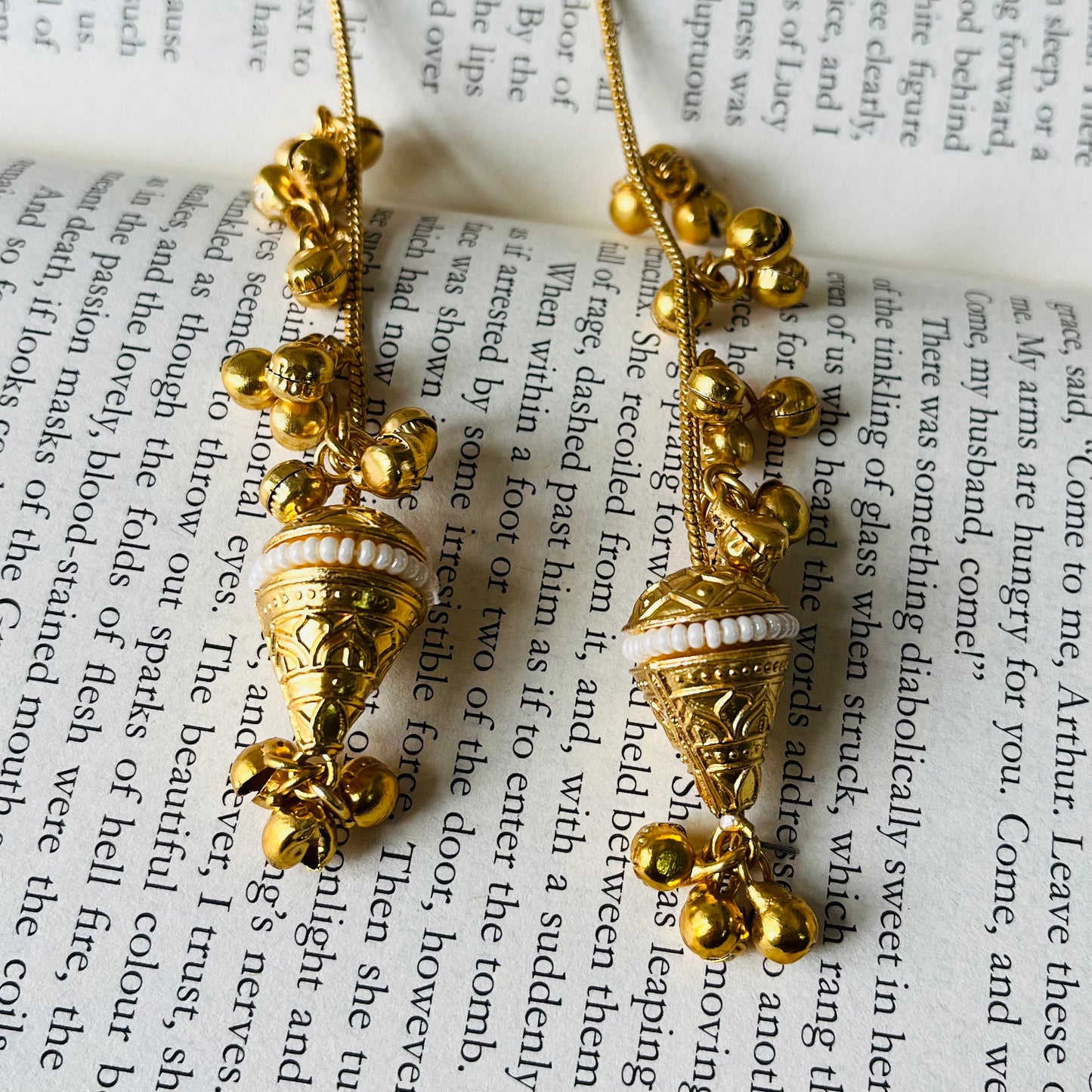 Bird Ghungroo Kashmiri Earrings