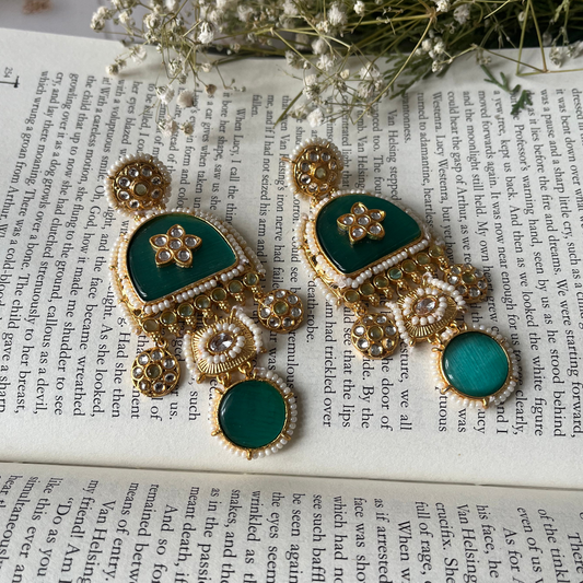 Mint Stone Dangler Earrings