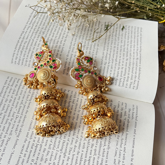 Kaan Phool Kashmiri Earrings