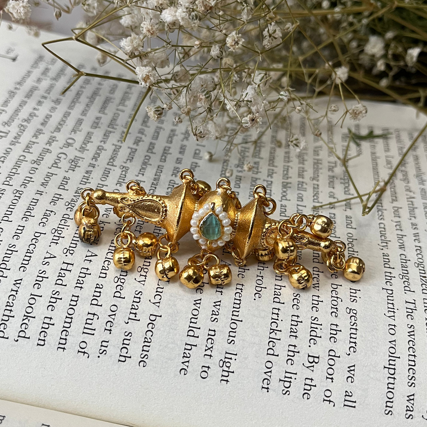 Brass Ghungroo Finger Ring