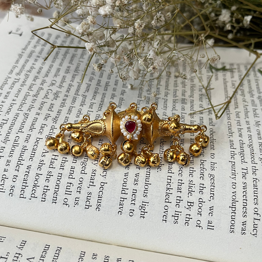 Brass Ghungroo Finger Ring