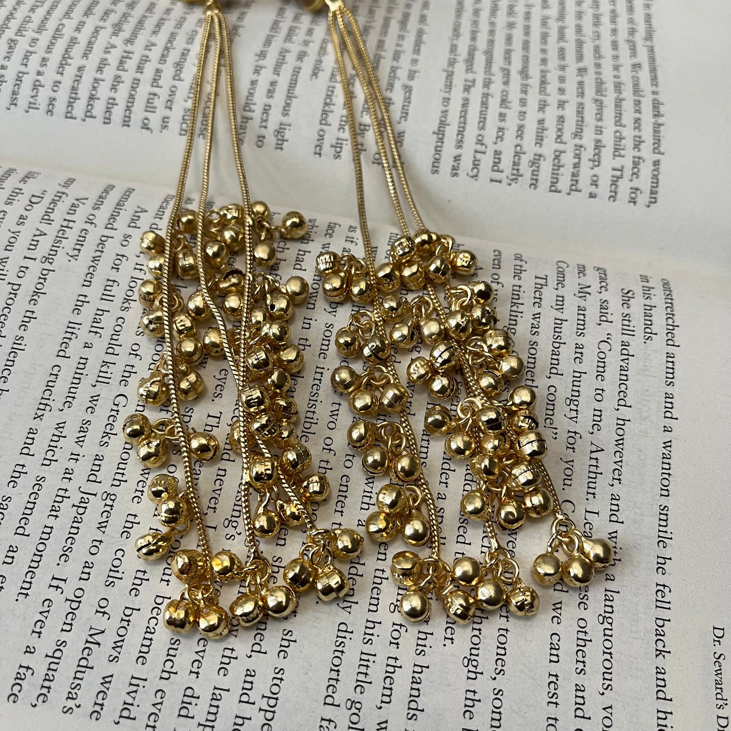MOP Ghungroo Kashmiri Earrings