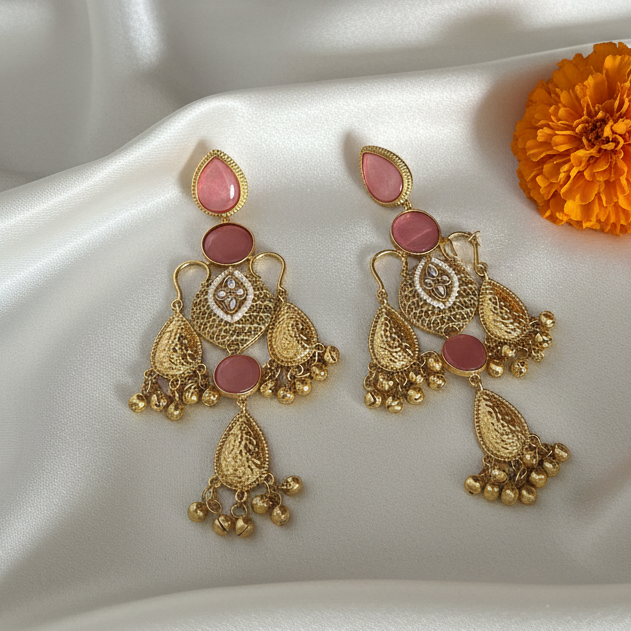Stone Thappa Kashimiri Earrings