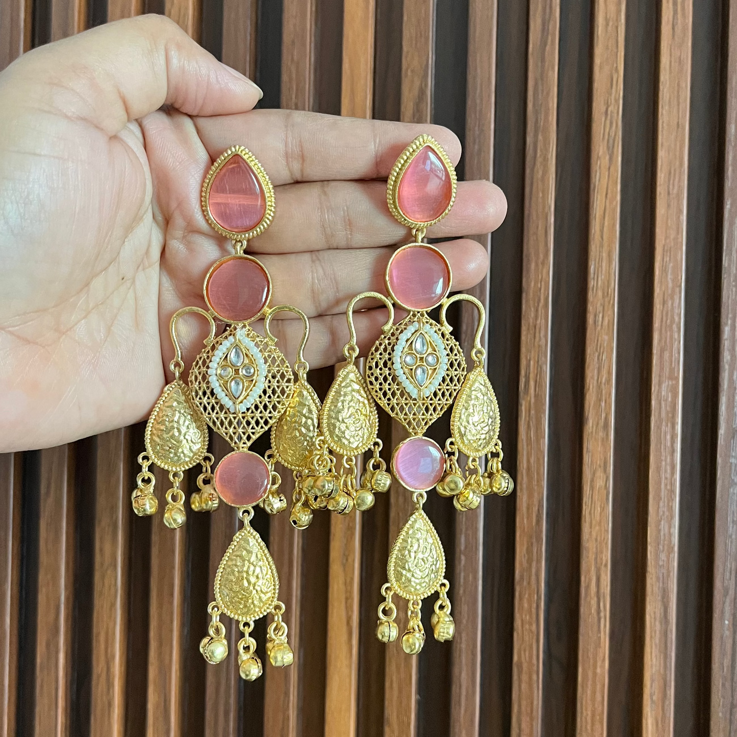 Stone Thappa Kashimiri Earrings