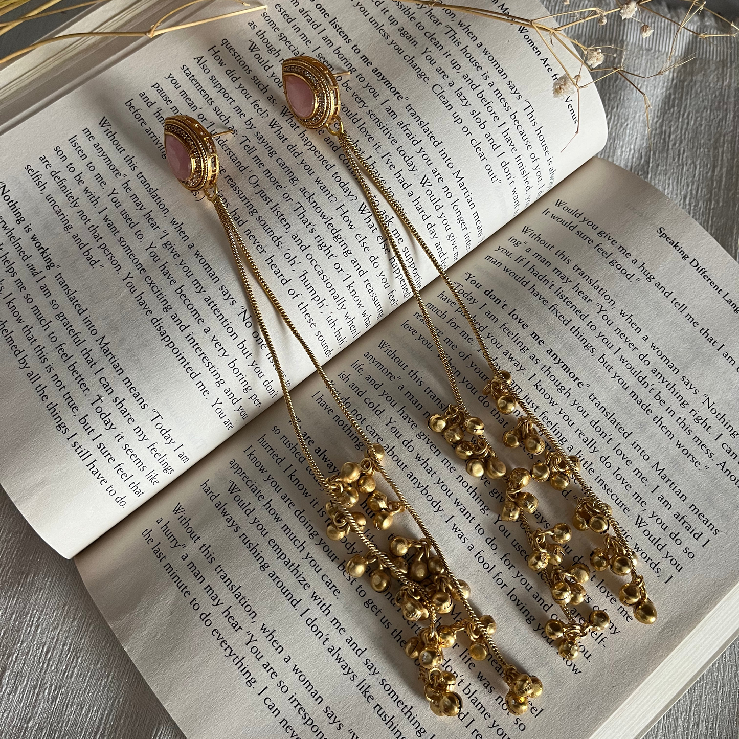 Stone Sleek Kashimiri Earrings