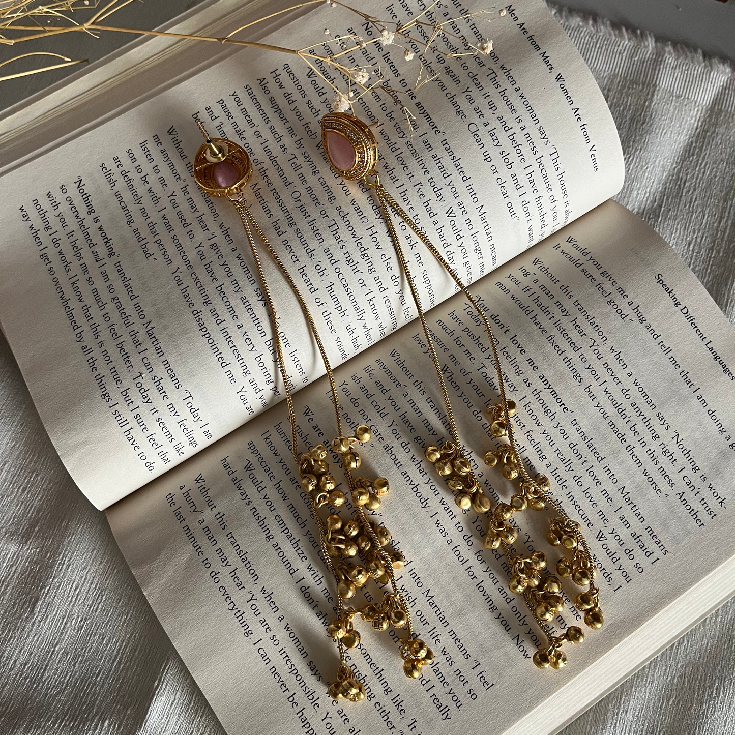 Stone Sleek Kashimiri Earrings