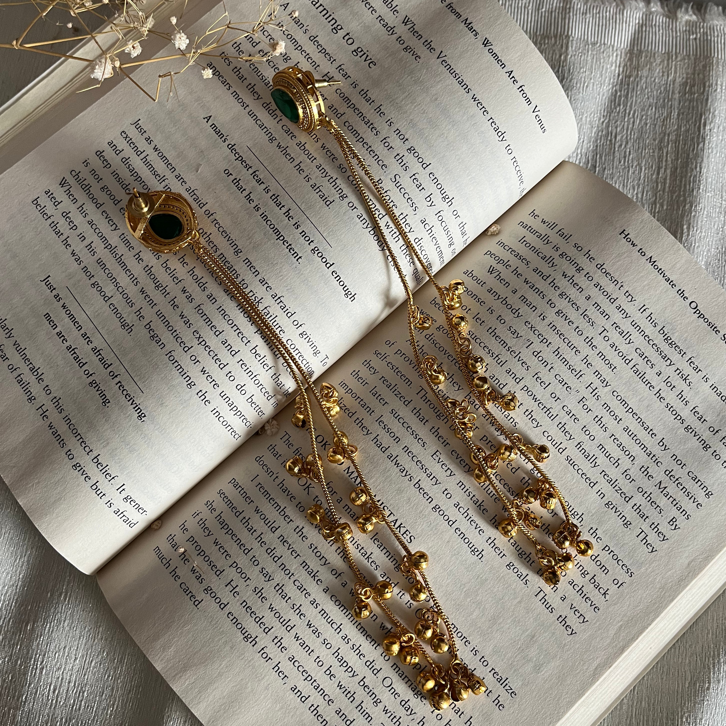 Stone Sleek Kashimiri Earrings