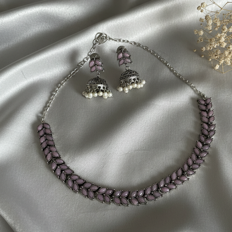 Leaf Shape Necklace Set