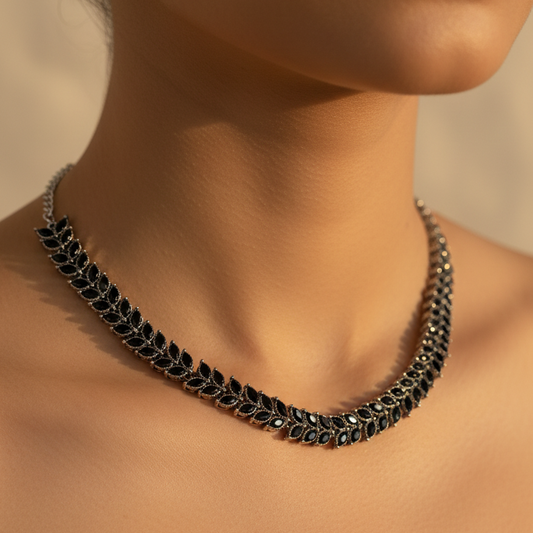 Leaf Shape Necklace Set