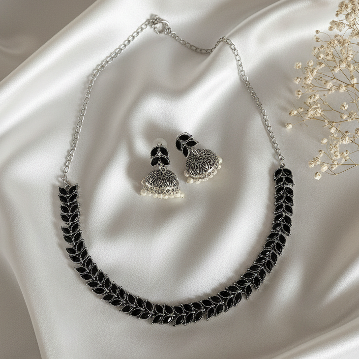 Leaf Shape Necklace Set