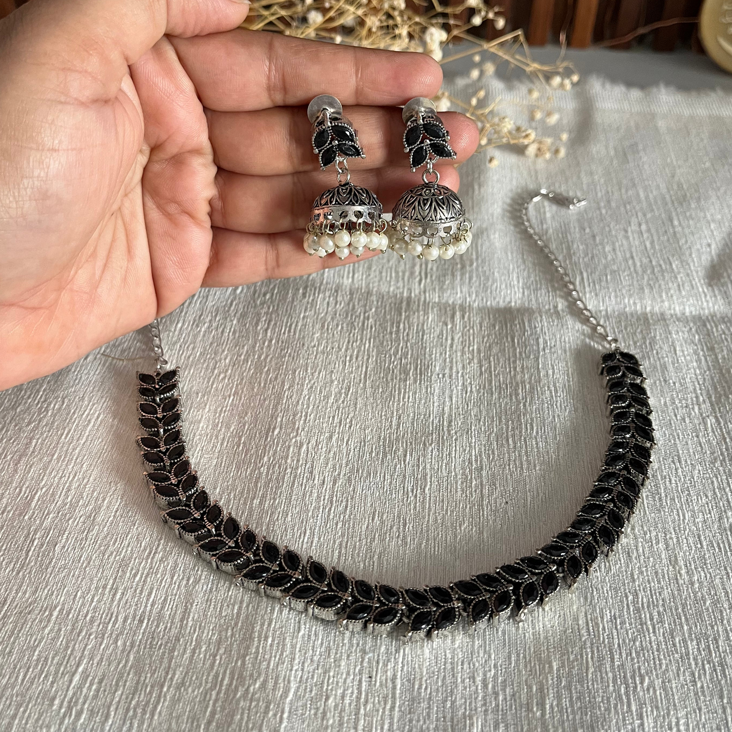 Leaf Shape Necklace Set