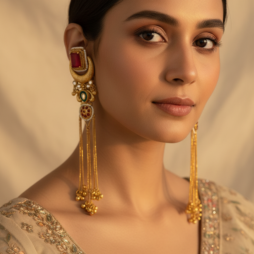 Isha Malviya Inspired Kashimiri Earrings
