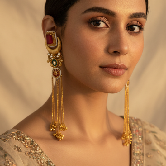 Isha Malviya Inspired Kashimiri Earrings