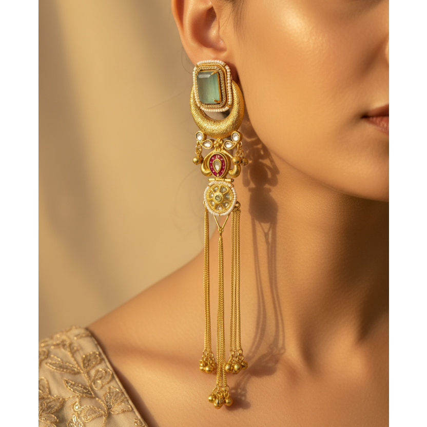 Isha Malviya Inspired Kashimiri Earrings
