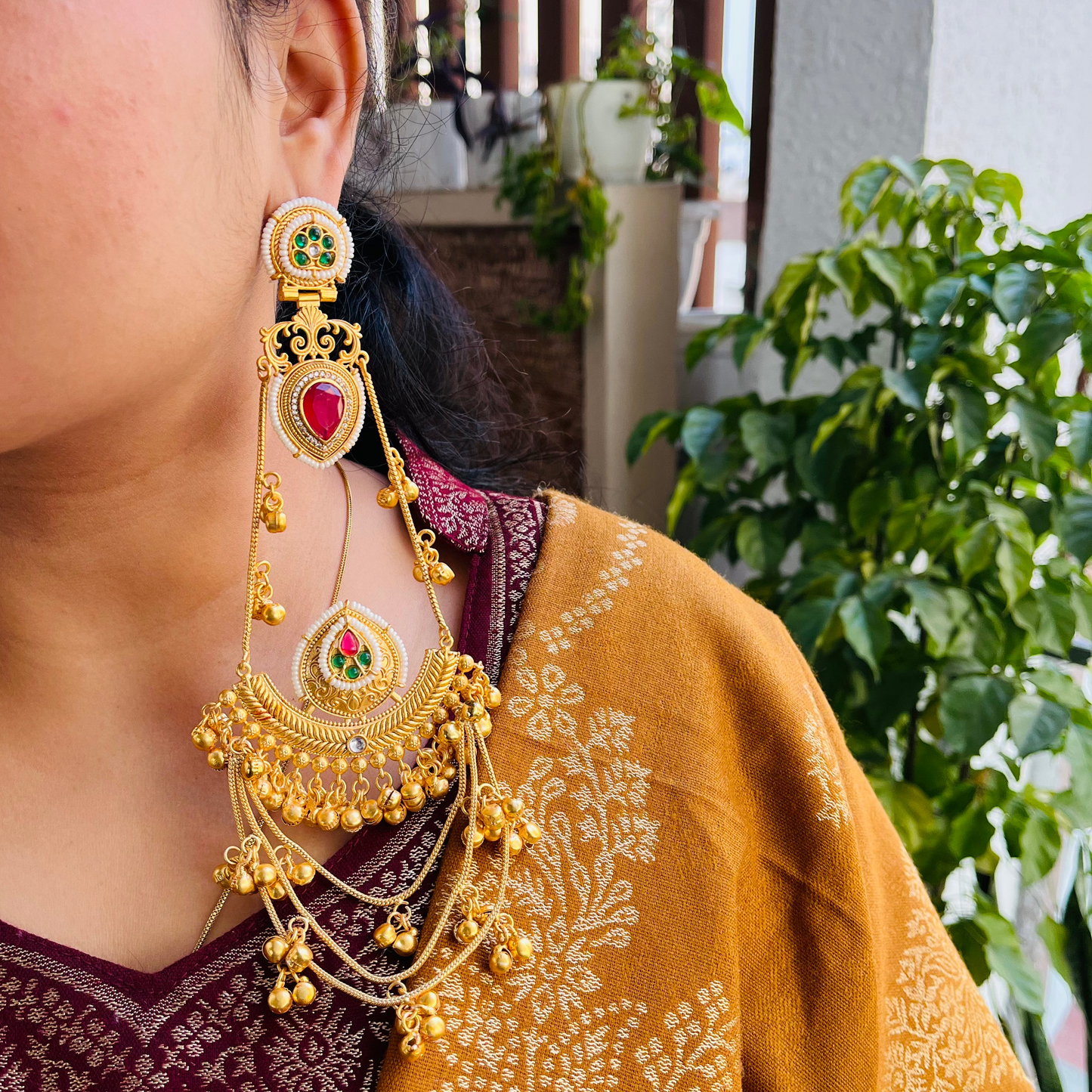 Kasmiri Statement Earrings