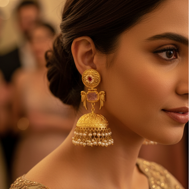 Kashmiri Jhumka Earrings