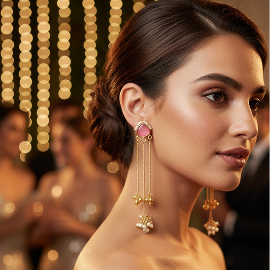 Sleek Kashmiri Earrings