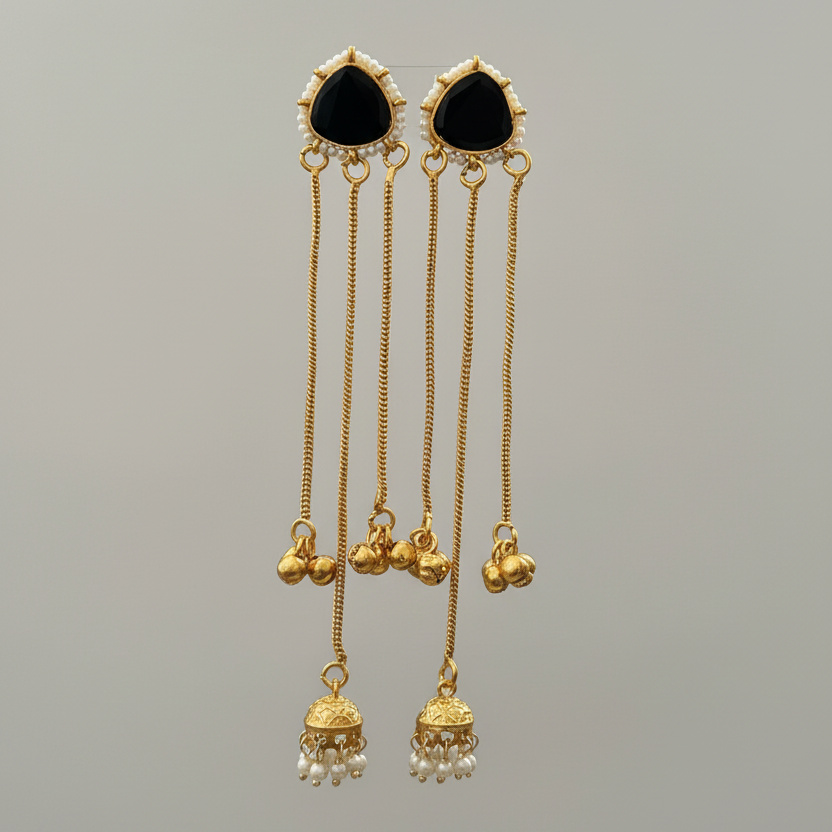 Sleek Kashmiri Earrings