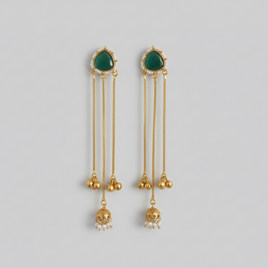 Sleek Kashmiri Earrings